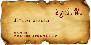 Ősze Urzula névjegykártya